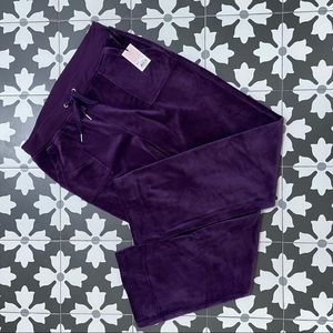 NWT Juicy Couture Velour Pants Size Medium